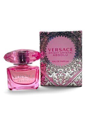 Versace Bright Crystal Absolu Mini Perfume 5ml Travel Size Dab Bottle w Box